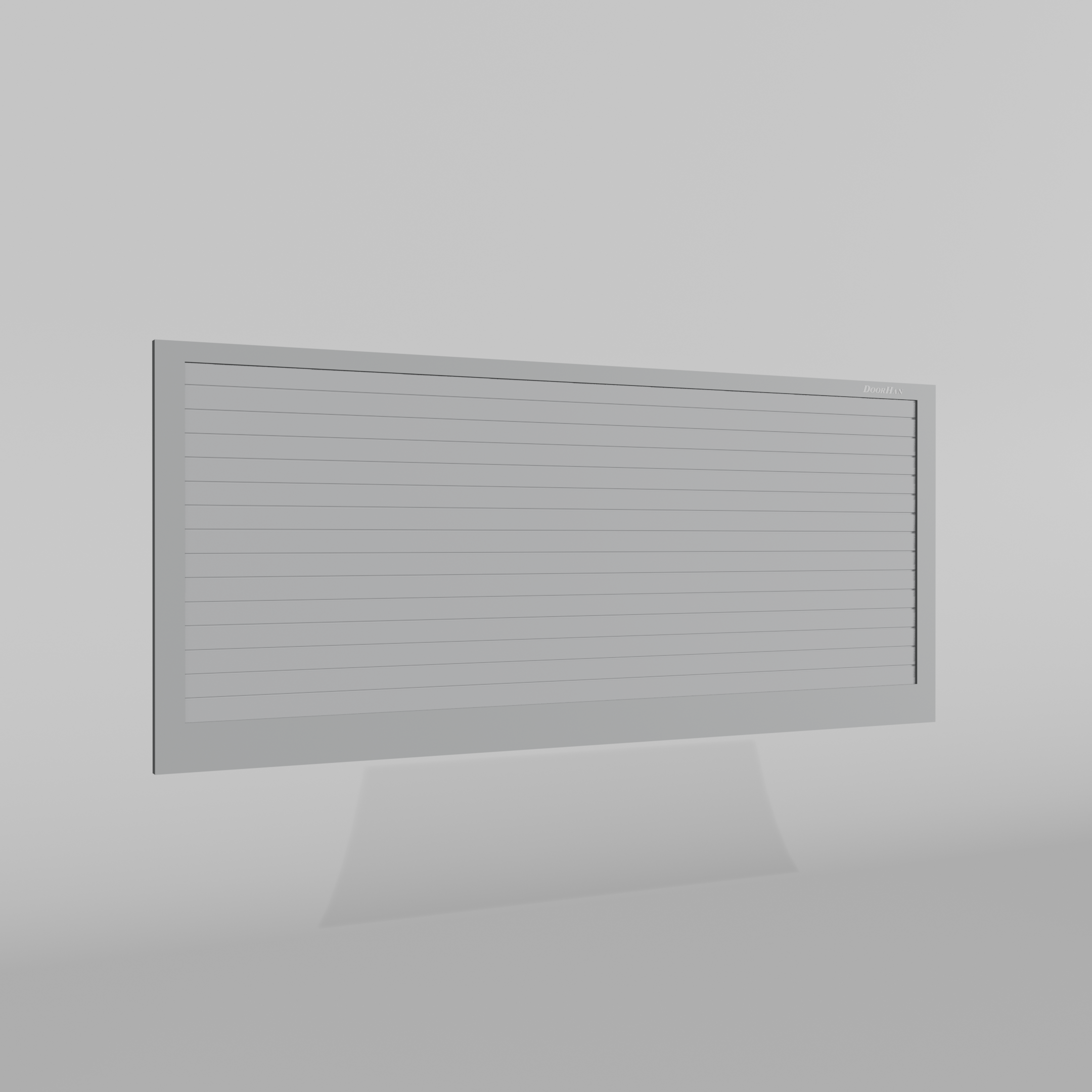 Откатные ворота DoorHan 3200х1400 цвета RAL 7004 (серый) с дизайном «доска» с автоматикой