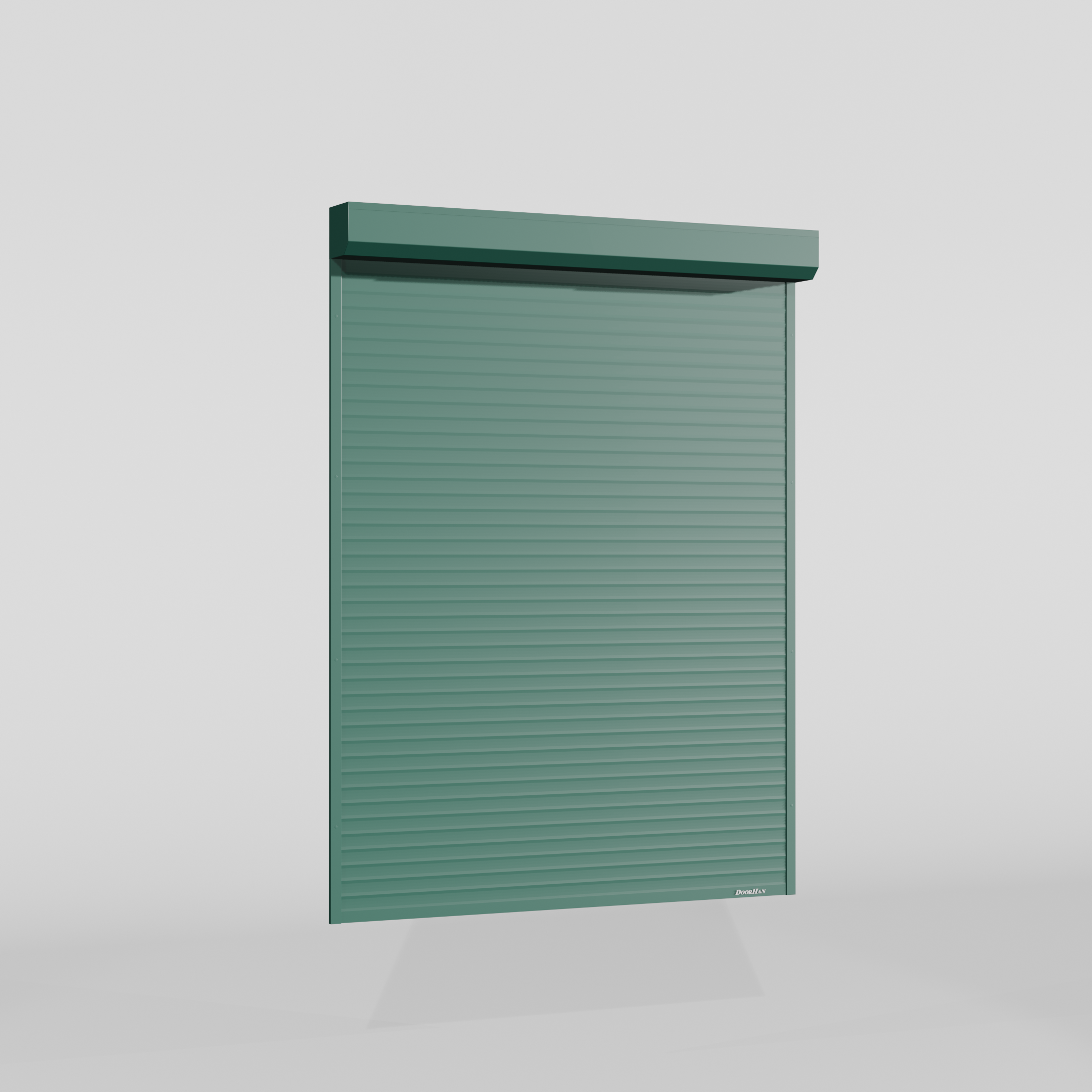 Рольставни DoorHan 2200х1800 цвета RAL 6005 (зелёный) невзломостойкие с автоматикой