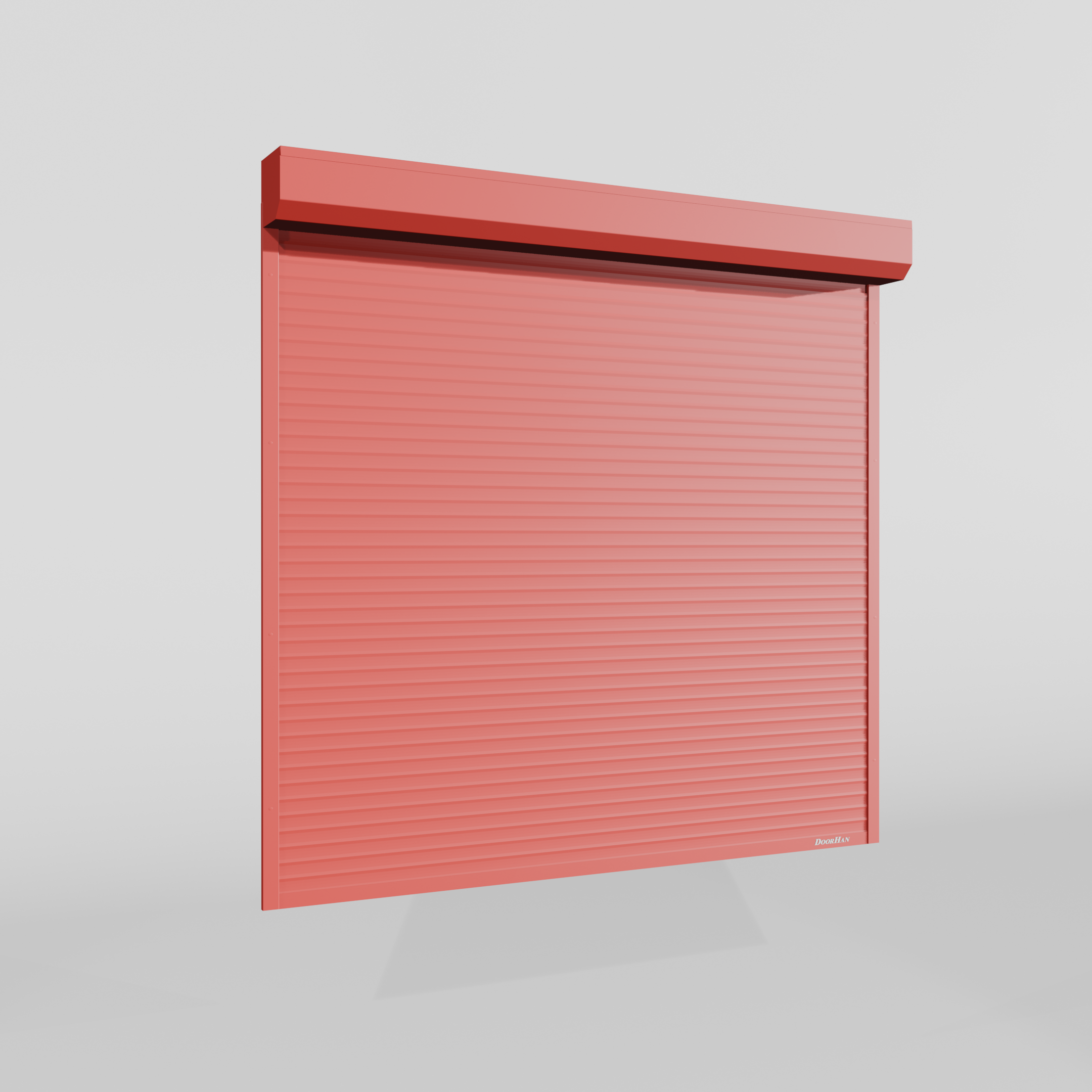 Рольворота DoorHan 3400х1000 цвета RAL 3000 (коричневый) взломостойкие с автоматикой