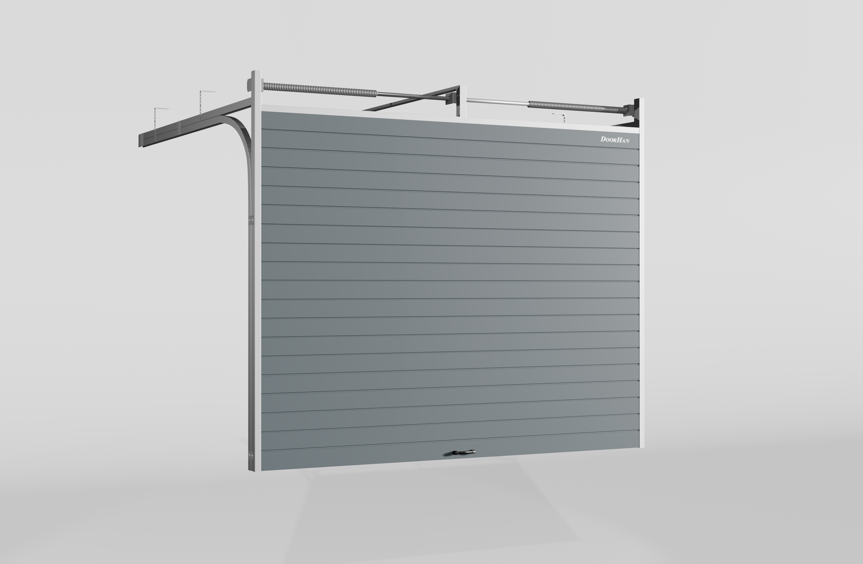Секционные ворота DoorHan стальные 3100х2700 цвета RAL 7016 (антрацит) с дизайном «доска» без автоматики